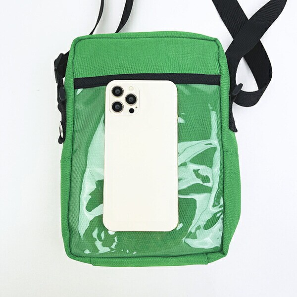 マインクラフト クリーパー＆エンダーマン ポケット付きショルダーバッグ グリーン