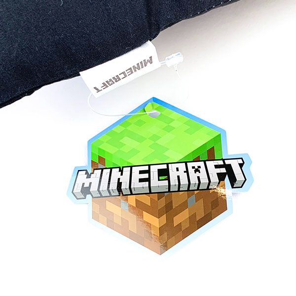 マインクラフト Minecraft 背当てクッション ネイビー マイクラ インテリア