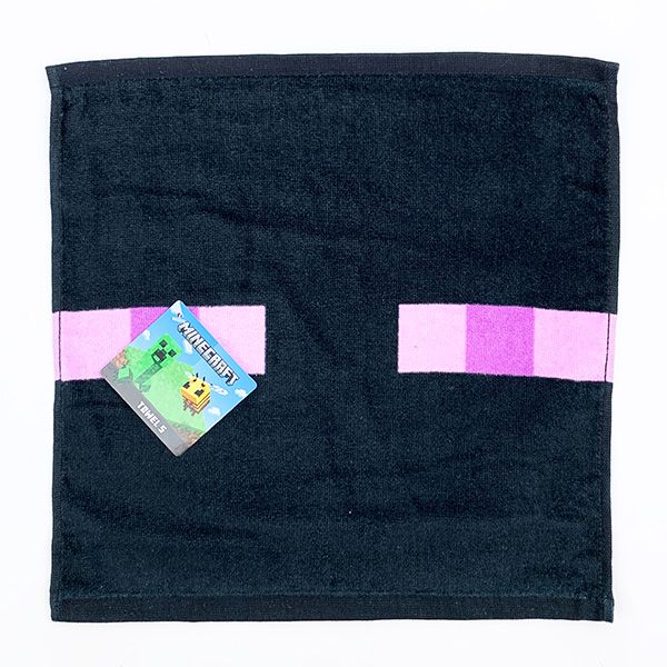マインクラフト Minecraft タオルＳ エンダーマン マイクラ ハンドタオル ブラック