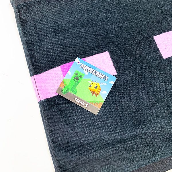 マインクラフト Minecraft タオルＳ エンダーマン マイクラ ハンドタオル ブラック