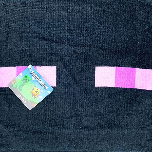 マインクラフト Minecraft タオルＳ エンダーマン マイクラ ハンドタオル ブラック