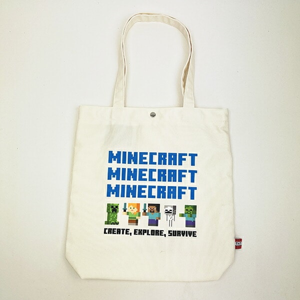 マインクラフト トートバッグ クリーム