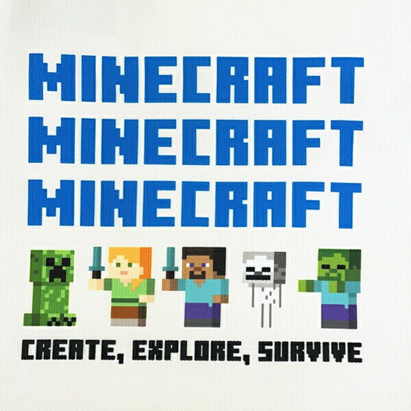 マインクラフト トートバッグ クリーム