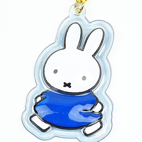 ミッフィー miffy ぷっくりったいキーホルダー (ブルー)