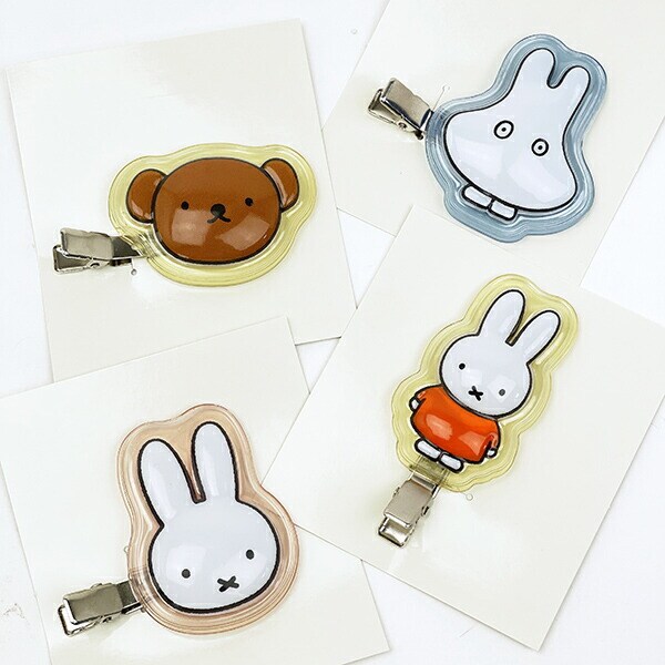 ミッフィー miffy ぷっくりったい前髪クリップ フェイス