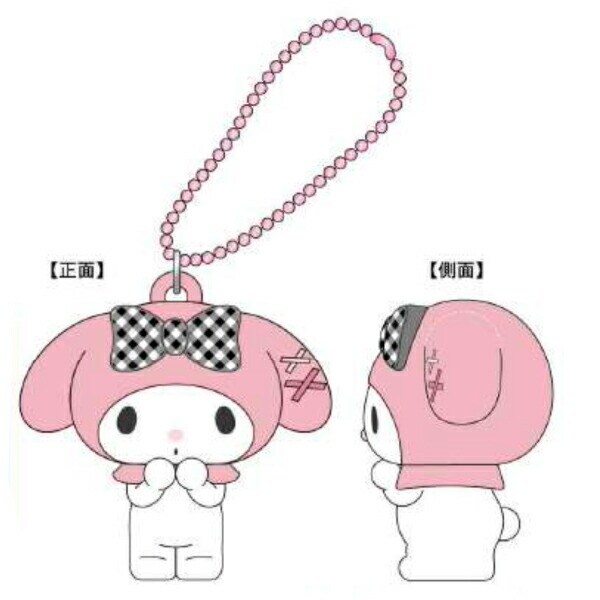 サンリオ マイメロディ おそろいギンガムチェック シリーズ PVCマスコット Sanrio