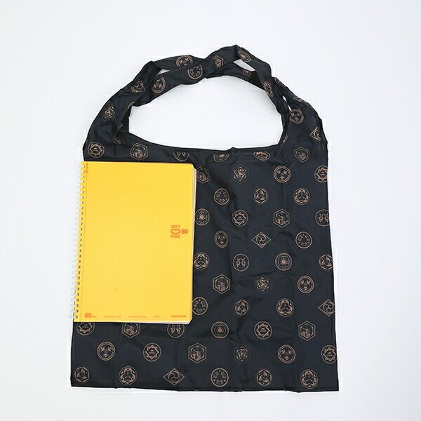 ワンピース ONE PIECE ポーチ付きエコバッグ ブラック