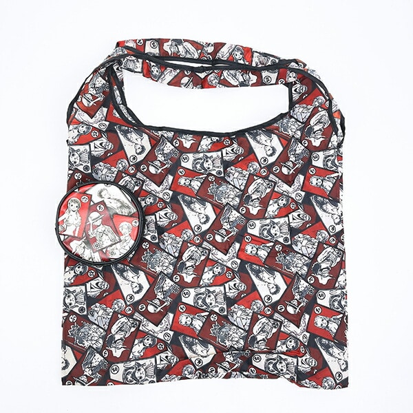 ワンピース ONE PIECE ポーチ付きエコバッグ レッド