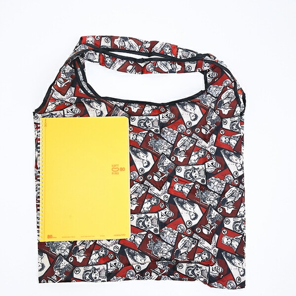 ワンピース ONE PIECE ポーチ付きエコバッグ レッド