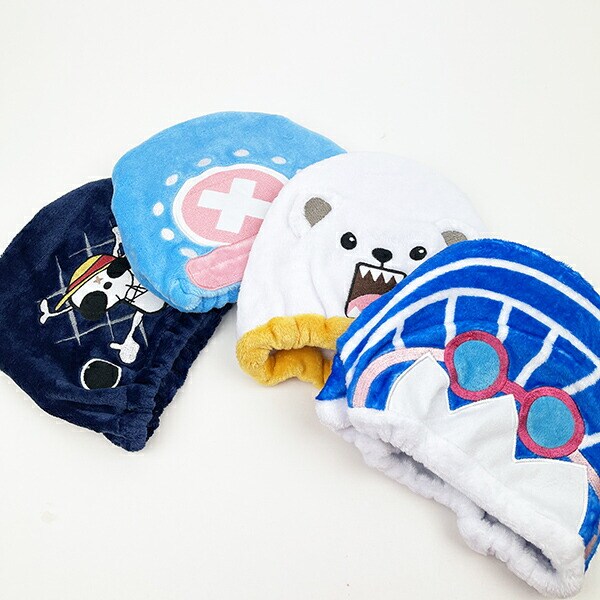 ワンピース ONE PIECE タオルキャップ チョッパー プール バス用品 ブルー