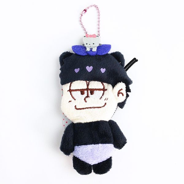 サンリオ ニャニィニュニェニョン × おそ松さん 松野一松 ダイカット小銭入れ キーホルダー Sanrio