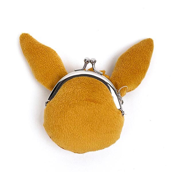 ポケットモンスター ポケモン イーブイ ミニがまぐち キーホルダー 小物入れ ブラウン