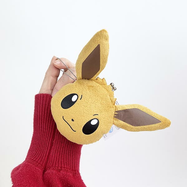 ポケットモンスター ポケモン イーブイ ミニがまぐち キーホルダー 小物入れ ブラウン