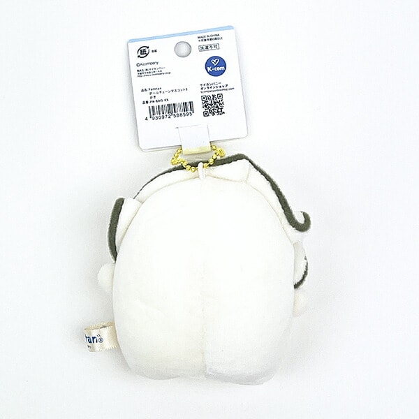 Potetan かき ボールチェーンマスコット ぬいぐるみ キーホルダー ホワイト