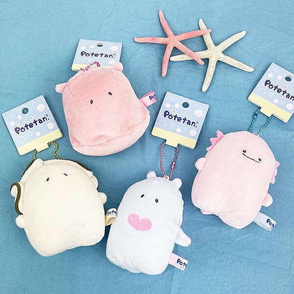 Potetan かき ボールチェーンマスコット ぬいぐるみ キーホルダー ホワイト