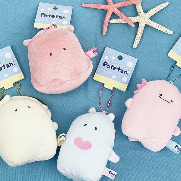 Potetan かき ボールチェーンマスコット ぬいぐるみ キーホルダー ホワイト