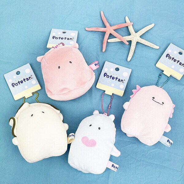 Potetan うーぱーるーぱー ボールチェーンマスコット ぬいぐるみ キーホルダー ピンク