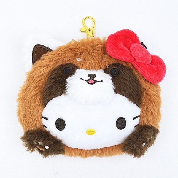 サンリオ ハローキティ (レッサーパンダ) フェイスパスケース 定期入れ バンザイシリーズ Sanrio