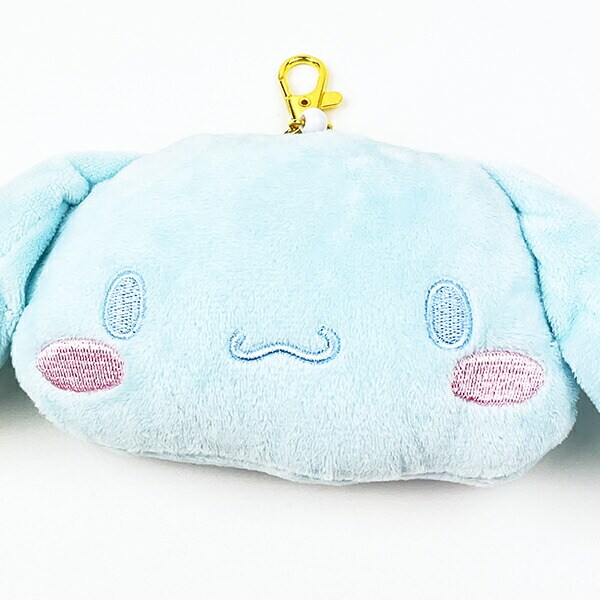 サンリオキャラクターズ フェイスパスケース シナモロール リール付き 定期入れ ICカードケース Sanrio