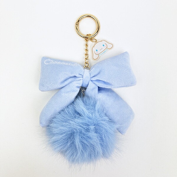 サンリオ シナモロール リボンファーチャーム ブルー シナモン Sanrio
