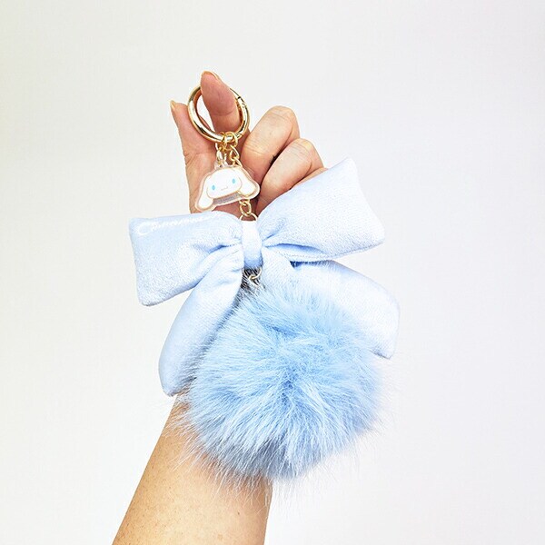 サンリオ シナモロール リボンファーチャーム ブルー シナモン Sanrio