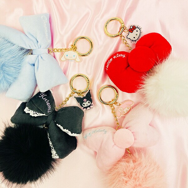 サンリオ シナモロール リボンファーチャーム ブルー シナモン Sanrio