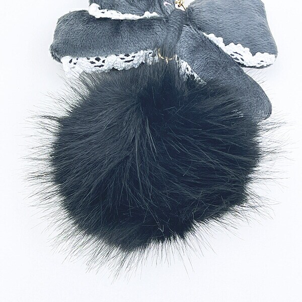 サンリオ クロミ リボンファーチャーム ブラック Sanrio