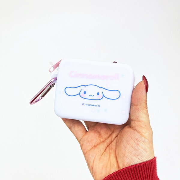 サンリオ シナモロール シリコンミニカラビナポーチ シナモン Sanrio