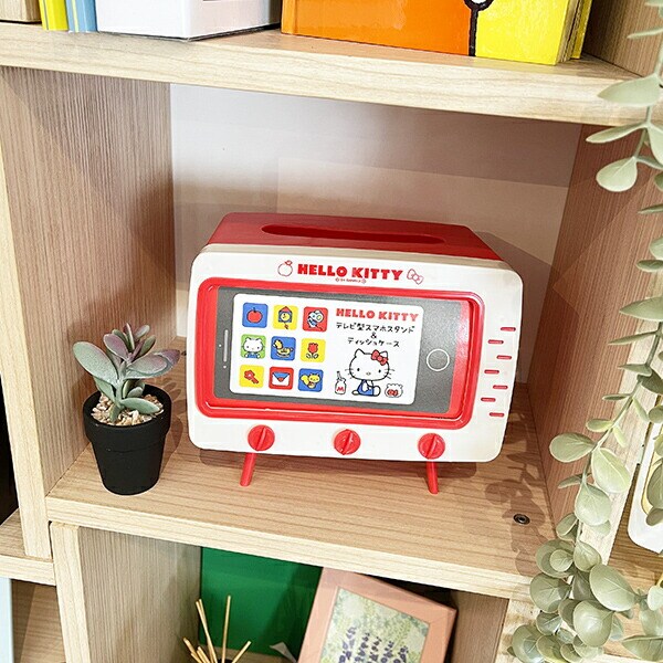 dショッピング |サンリオ ハローキティ テレビ型スマホスタンド