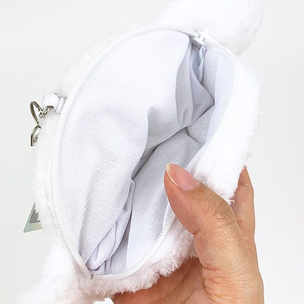 サンリオ ふんわり光る フェイスパスケース シナモロール シナモン マスコット ぬいぐるみ 定期入れ ICカードケース