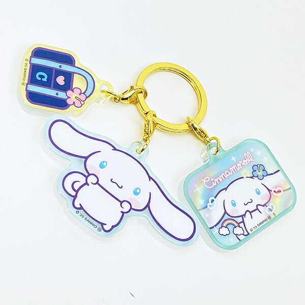 サンリオ シナモロール 3連アクリルキーホルダー 胸キュンメモリーズ シナモン Sanrio