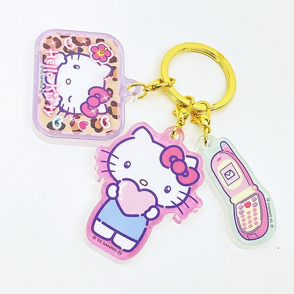 サンリオ ハローキティ 3連アクリルキーホルダー 胸キュンメモリーズ Sanrio