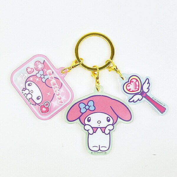 サンリオ マイメロディ 3連アクリルキーホルダー 胸キュンメモリーズ Sanrio