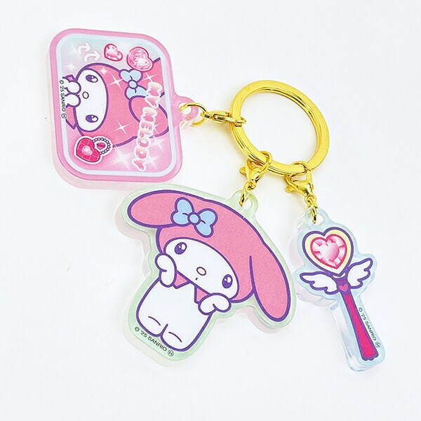 サンリオ マイメロディ 3連アクリルキーホルダー 胸キュンメモリーズ Sanrio