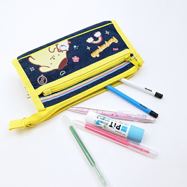 サンリオ ポムポムプリン デニムポーチ 胸キュンメモリーズ 平成レトロ Sanrio