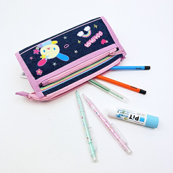 サンリオ ウサハナ デニムポーチ 胸キュンメモリーズ 平成レトロ Sanrio