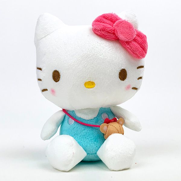 サンリオ ハローキティ なつかしシリーズ お座りぬいぐるみ インテリア ブルー