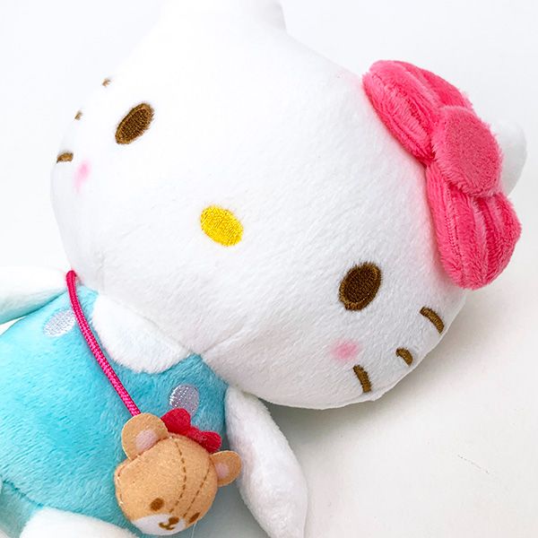 サンリオ ハローキティ なつかしシリーズ お座りぬいぐるみ インテリア ブルー