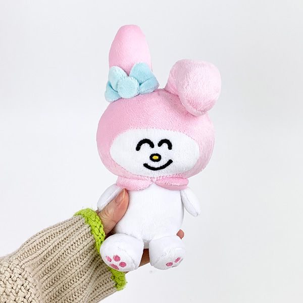 サンリオ おえかきさん×さんりおきゃらくたーず マイメロディ お座りぬいぐるみ インテリア ピンク