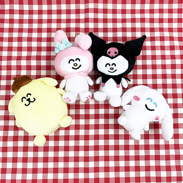 サンリオ おえかきさん×さんりおきゃらくたーず マイメロディ お座りぬいぐるみ インテリア ピンク