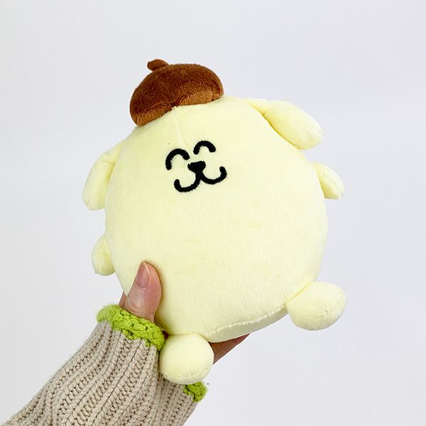 サンリオ おえかきさん×さんりおきゃらくたーず ポムポムプリン お座りぬいぐるみ インテリア イエロー