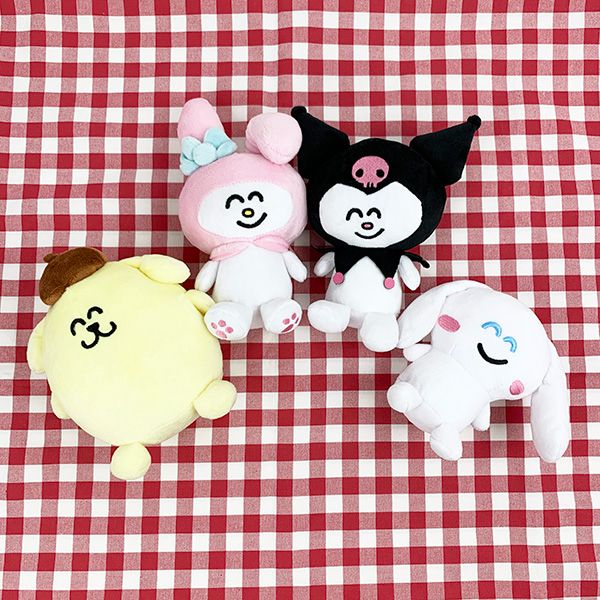 サンリオ おえかきさん×さんりおきゃらくたーず ポムポムプリン お座りぬいぐるみ インテリア イエロー