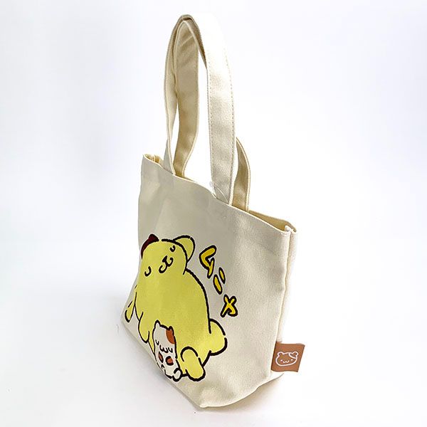 サンリオキャラクターズ 帆布 ミニトート ポムポムプリン ランチバッグ トート バッグ 学校 オフィス