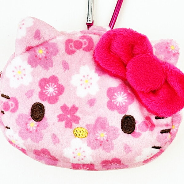 サンリオ 和雑貨シリーズ  フェイスカラビナポーチ ハローキティ 小物入れ Sanrio