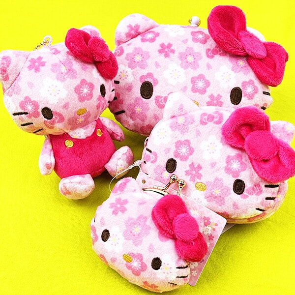 サンリオ 和雑貨シリーズ  フェイスカラビナポーチ ハローキティ 小物入れ Sanrio