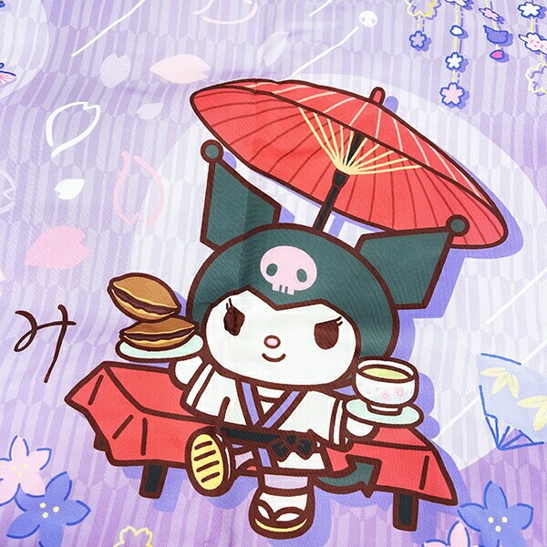 サンリオ クロミ 折りたたみエコバッグ 和雑貨シリーズ パープル Sanrio