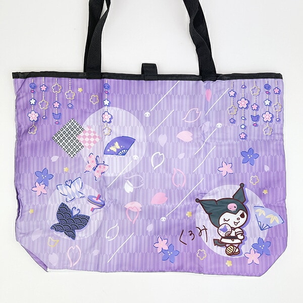サンリオ クロミ 折りたたみエコバッグ 和雑貨シリーズ パープル Sanrio