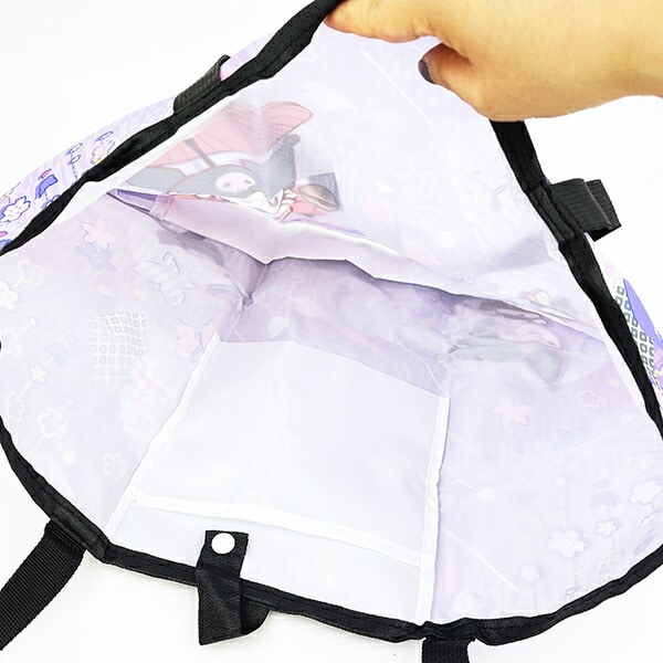 サンリオ クロミ 折りたたみエコバッグ 和雑貨シリーズ パープル Sanrio