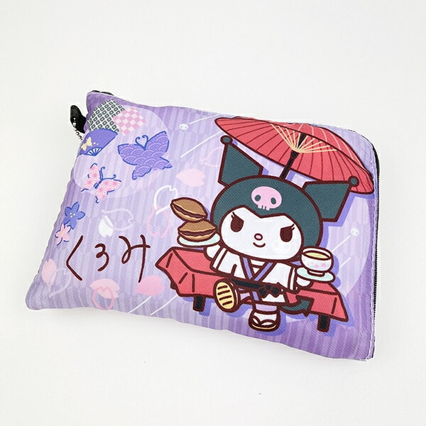 サンリオ クロミ 折りたたみエコバッグ 和雑貨シリーズ パープル Sanrio