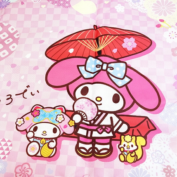 サンリオ マイメロディ 折りたたみエコバッグ 和雑貨シリーズ ピンク Sanrio